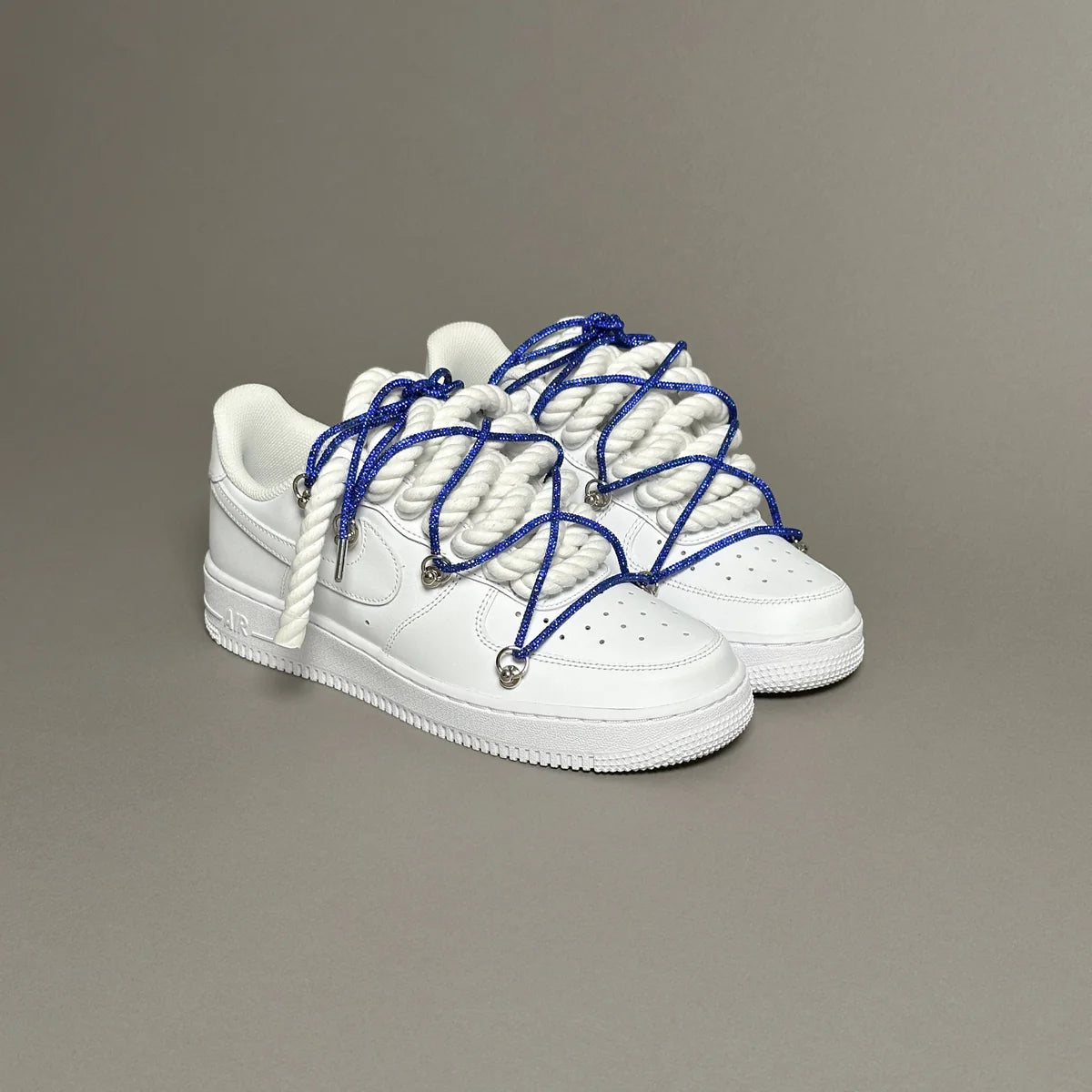 Af1 Rope & lacet strass bleu