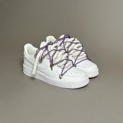 Af1 Rope & lacet strass violette