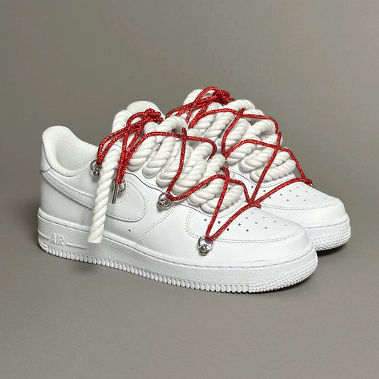 Af1 Rope & lacet strass rouge