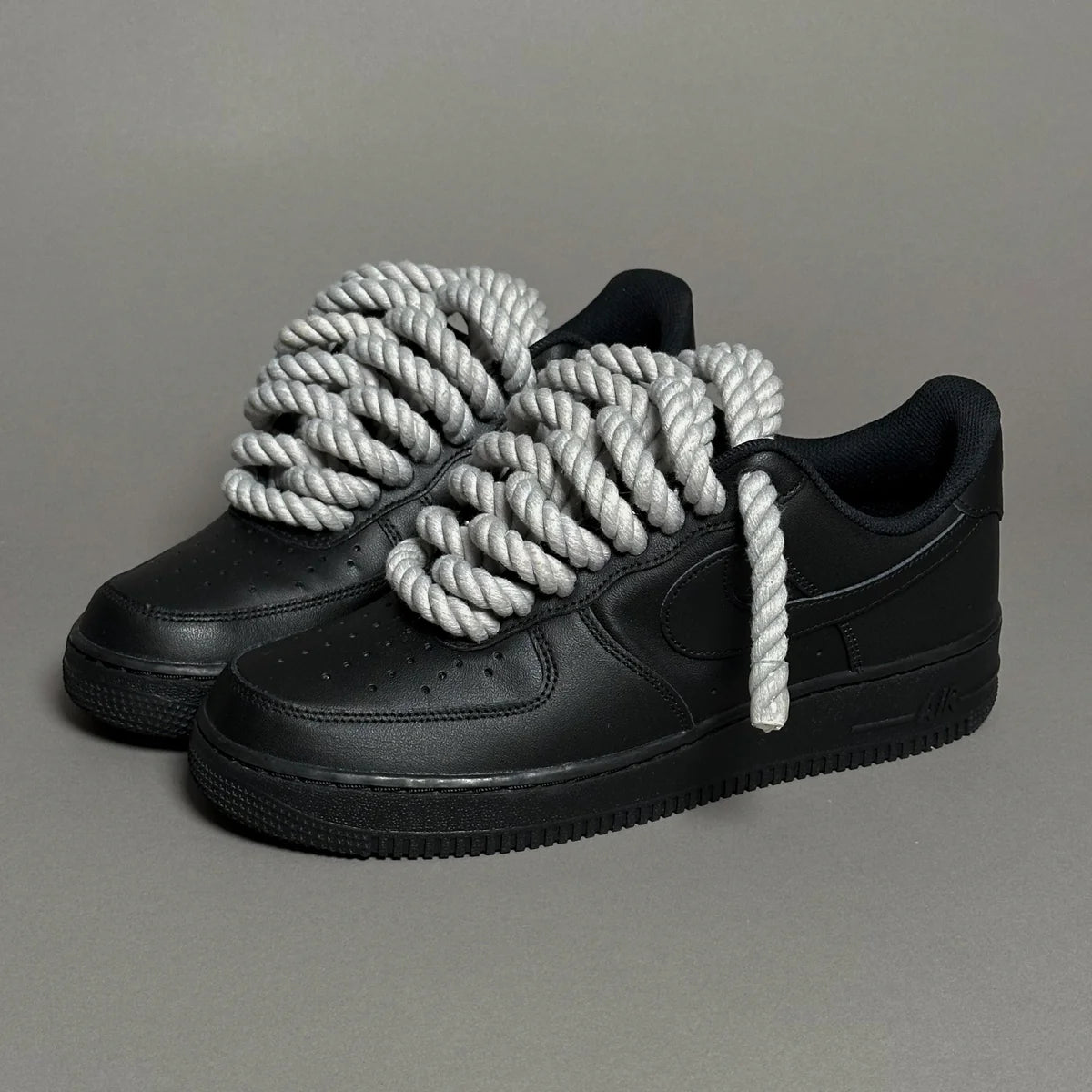 Custom Rope gris - AF1 Noir