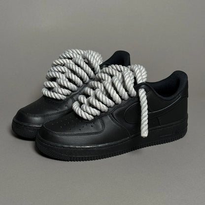 Custom Rope gris - AF1 Noir