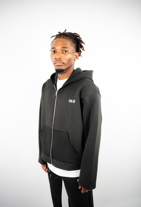 DKÆ BLACK SINGLE LOGO JACKET