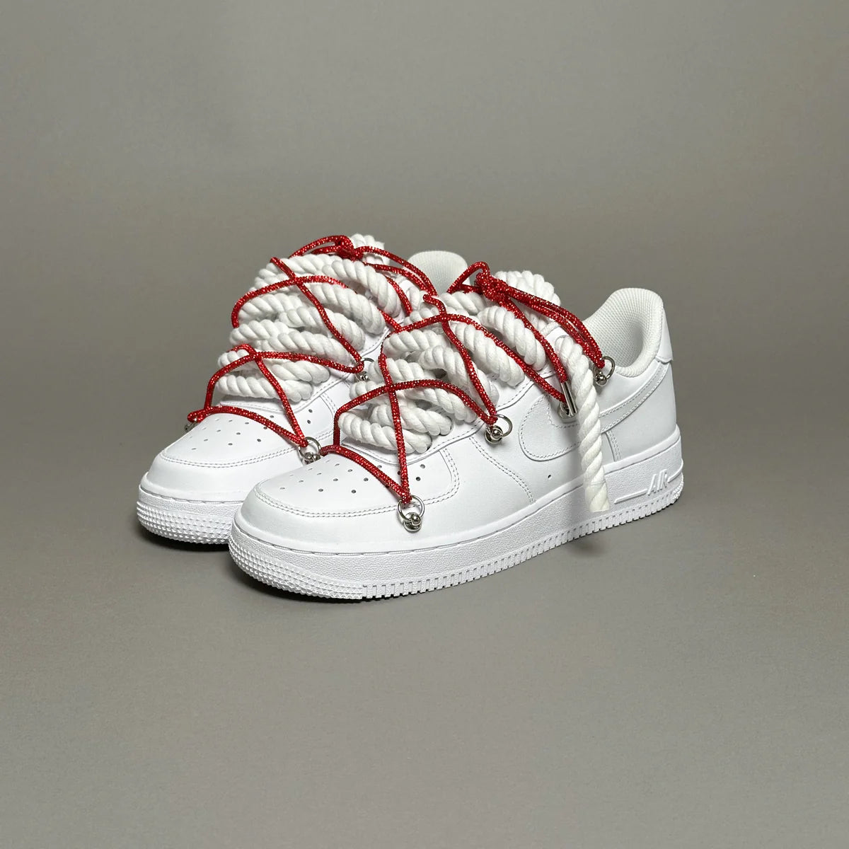 Af1 Rope & lacet strass rouge