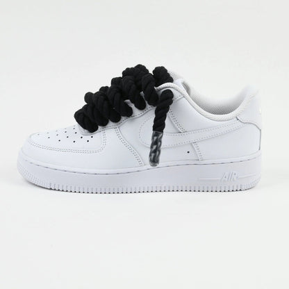 Custom Rope Noir - AF1 Blanc