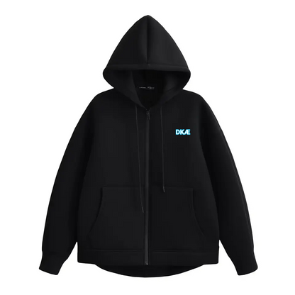 ZIP-UP SWEATSHIRT DKAE HEART PIXEL BLUE