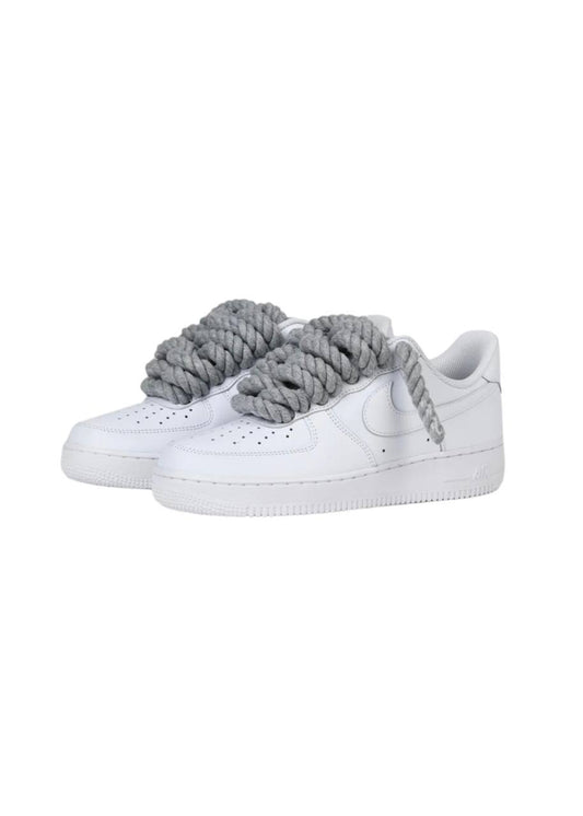 Custom Rope Gris - AF1 Blanc