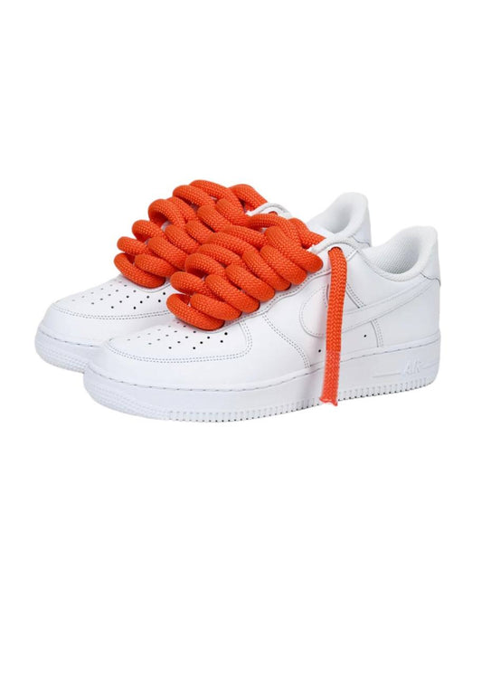 Custom Climbing Rope Orange - AF1 Blanc