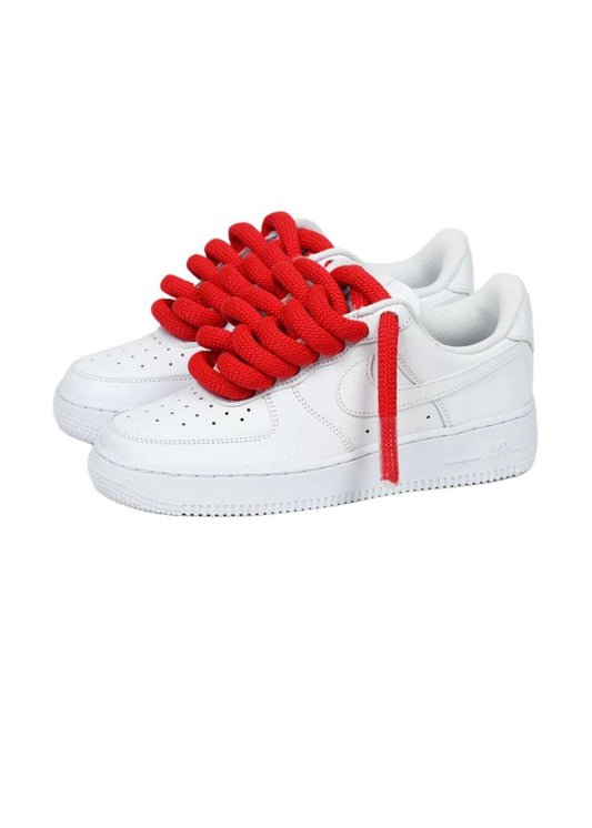 Custom Climbing Rope Rouge - AF1 Blanc